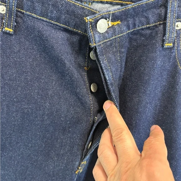 Vintage Ralph Lauren Polo Jeans Comp Heritage Jean Straight Leg Button Fly 40X30